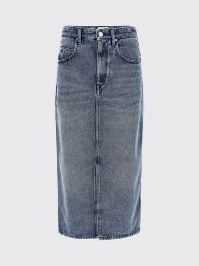 Isabel Marant 'pocketed Belt Loops Skirt' In Blue