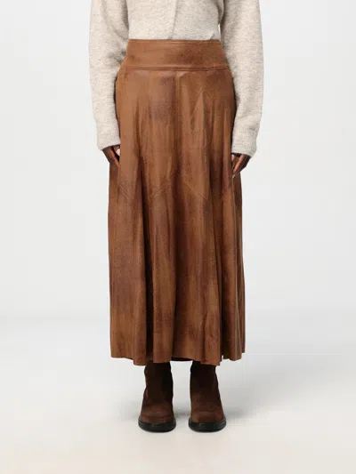 ISABEL MARANT SKIRT ISABEL MARANT WOMAN COLOR BROWN,g21746032