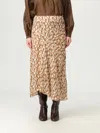Isabel Marant Lisanne Abstract-print Silk Midi Skirt In Multi