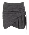 Isabel Marant Skirt With Metal Rings In Gray