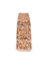 Isabel Marant Rolande Printed Silk-chiffon Midi Skirt