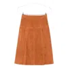 Isabel Marant Suede A-line Skirt In Brown