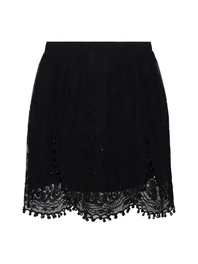 Isabel Marant Viny Skirt In Black Polyamide