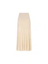 Isabel Marant Ezra Pleated Skirt In Metallic