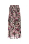 Isabel Marant Gonna Rolande In Seta Stampata    Donna In Pink