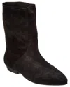 Isabel Marant Solvan Suede Bootie In Black