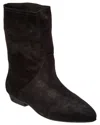 Isabel Marant Solvan Suede Bootie In Black