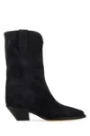 ISABEL MARANT SLATE SUEDE ANKLE BOOTS