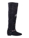 Isabel Marant Slava Thigh Boots In Black