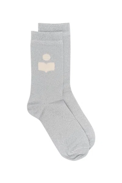 Isabel Marant Slazia Socks In Silver