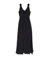 Isabel Marant Lace-insert Pleated Dress In Black