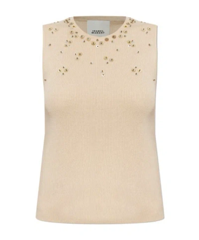 Isabel Marant Sleeveless Knit Vest In Neutral