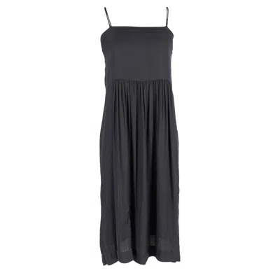 Isabel Marant Sleeveless Midi Dress In Black Silk