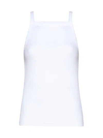 Isabel Marant Sleeveless Ribbed Top In White