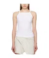 Isabel Marant Sleeveless Ribbed Top In White