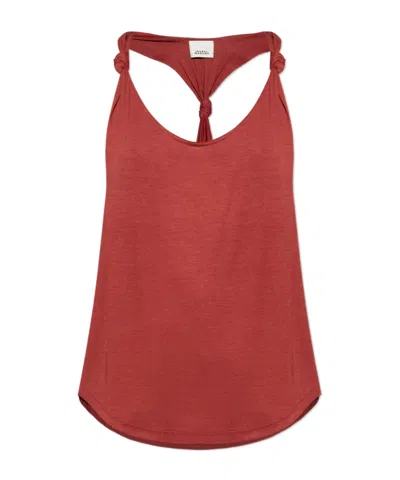 Isabel Marant Knot-detail Top In Red
