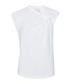 Isabel Marant Nayda Bow-detailed T-shirt In White