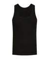 Isabel Marant Thea Scoop Neck Ribbed Sleeveless Vest In Black