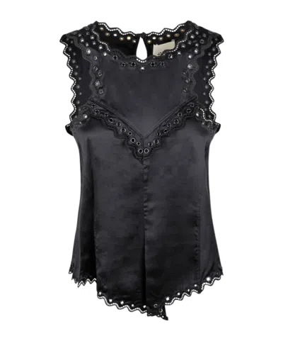 Isabel Marant Sleeveless Vest In Black