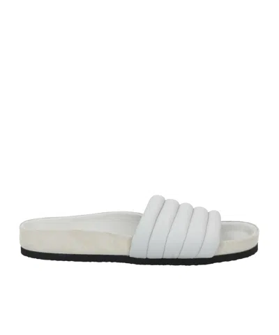 Isabel Marant Slide Sandals In White