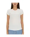 Isabel Marant Slim Fit Fine Ribbed Top In White