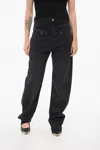 Isabel Marant Slim Fit Noemie Denims With Raw-cut Details 23cm