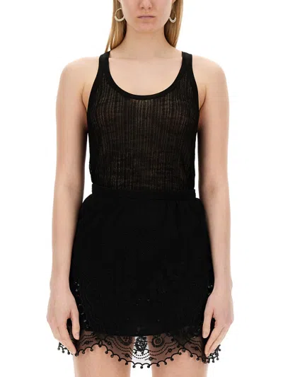 Isabel Marant Slim Fit Top In Black