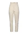Isabel Marant Solid Minimal Straight Leg Jeans In Neutral