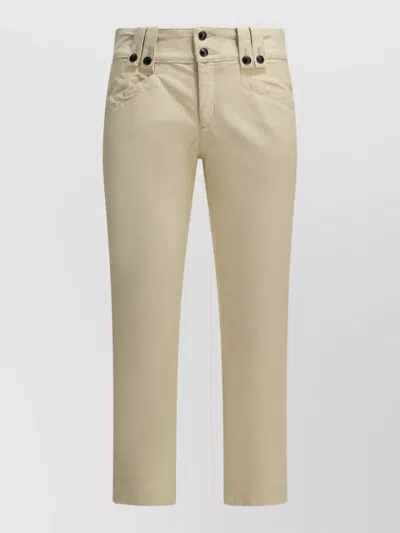 Isabel Marant Button-detail Trousers In Neutral