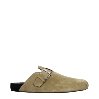 Isabel Marant Slippers & Hooves Men Suede Gray/mole