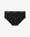 Isabel Marant Black Benji Briefs In 01bk Black