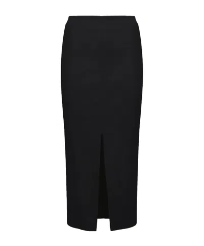 Isabel Marant Slit Skirt In Black