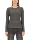 Isabel Marant Zilyae Slim Fit Pullover In Gray