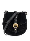 Isabel Marant Small Altay Suede Shoulder Bag In Black
