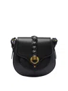 Isabel Marant Altay Small Python-embossed Leather Shoulder Bag In Black