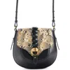 Isabel Marant Compact Altay Crossbody Bag With Snakeskin Effect In Multi