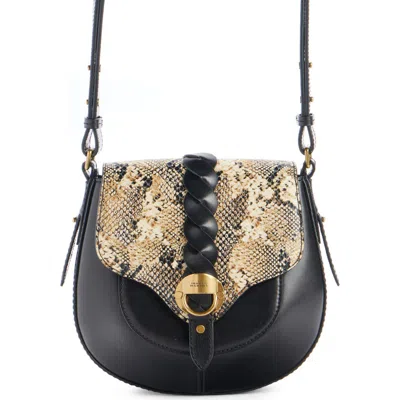 Isabel Marant Small Altay Leather & Snakeskin Embossed Leather Shoulder Bag In Multi