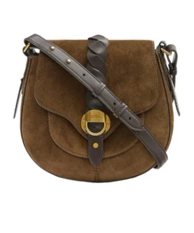 Isabel Marant Small Altay Leather Crossbody Bag In Brown