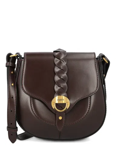 Isabel Marant Small Altay Leather Shoulder Bag In Brown