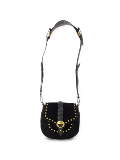 Isabel Marant Altay Small Leather Crossbody Shoulder Bag In Black