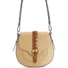 Isabel Marant Small Altay Suede Shoulder Bag In Beige