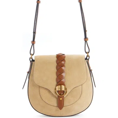 Isabel Marant Small Altay Suede Shoulder Bag In Beige