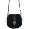 Isabel Marant Small Altay Suede Shoulder Bag In Black