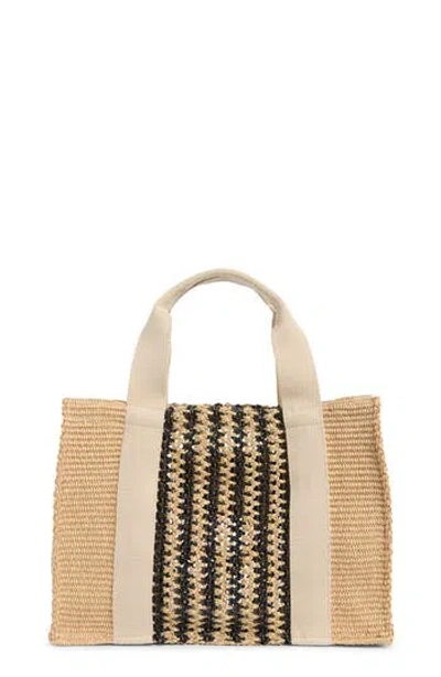 Isabel Marant Small Aruba Woven Raffia Tote In Brown