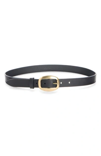 Isabel Marant Small Dara Leather Belt In Black