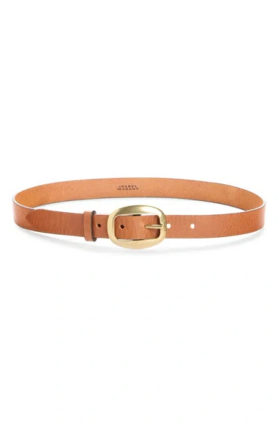 Isabel Marant Small Dara Leather Belt In Brown