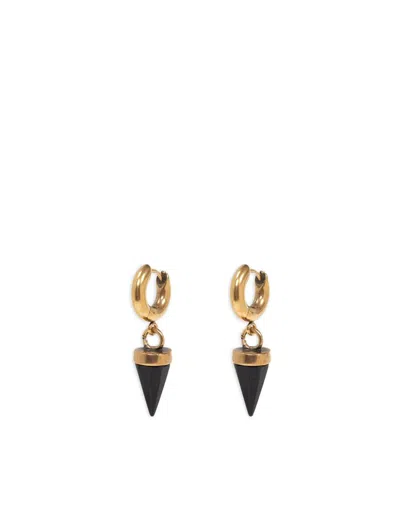Isabel Marant Charm Detail Drop Earrings In Gold