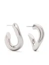 Isabel Marant Links Sculpted-hoop Earrings In Metallic