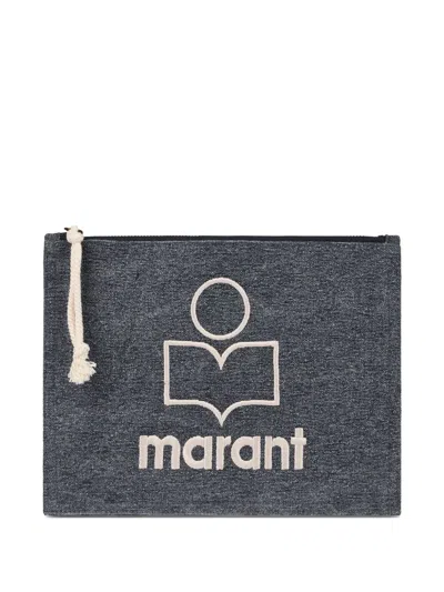 Isabel Marant Small Netia Cotton Clutch Bag
