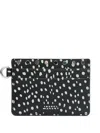Isabel Marant Small Polka-dot Cardholder In Black